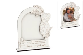 P. FOTO MÃE 17.3X21.5X0.5CM MDF BRANCO C/ BASE