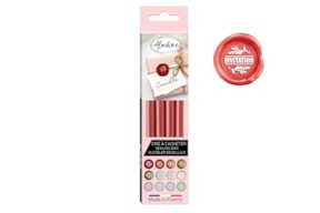 PACK OF 4 ROUND FLEXIBLE WAX STICK RED 72457