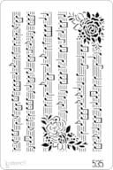 STENCIL 20X30CM 535 PAUTAS MÚSICA