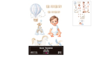 DECOR TRANSFERS 20X30CM SWEET BABY BOY  PFY-14819