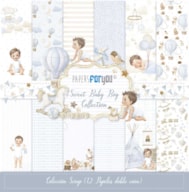 BLOC 12 PAPERS SCRAP 30.5X30.5CM SWEET BABY BOY  PFY-14441
