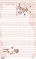 RICE PAPER 54X33CM SWEET BABY GIRL TEDDY PFY-14726