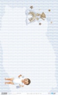 RICE PAPER 54X33CM SWEET BABY BOY TEDDY PFY-14727