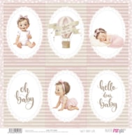 SCRAP PAPER 30.5X31.8CM SWEET BABY GIRL PFY-14434