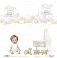 SCRAP PAPER 30.5X31.8CM SWEET BABY BOY PFY-14443