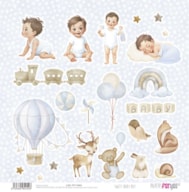 SCRAP PAPER 30.5X31.8CM SWEET BABY BOY PFY-14454