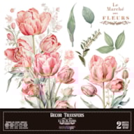 DECOR TRANSFERS 30X30CM TULIPS PFY-14793