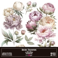 DECOR TRANSFERS 30X30CM PEONIES PFY-14785