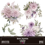 DECOR TRANSFERS 30X30CM DAHLIAS PFY-14788
