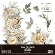 DECOR TRANSFERS 30X30CM DAISIES PFY-14787