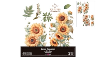 DECOR TRANSFERS 30X30CM SUNFLOWERS PFY-14794