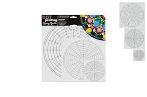 SET 3 TEMPLATE STENCILS DOT PAINTING 10-20-30CM  81275