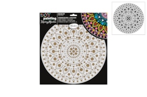 KIT DOT PAINTING BASE + STENCIL 30CM CIRCLE 85507
