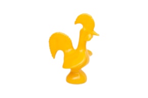 ROOSTER  20X16X10CM YELLOW