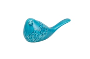 PASSARO MEDIO 15X7X7CM AZUL TURQUESA
