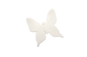 BUTTERFLY  10X9X3CM WHITE