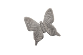 BUTTERFLY  10X9X3CM GREY