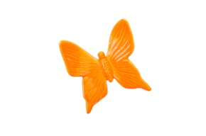 BORBOLETA MEDIA 10X9X3CM LARANJA