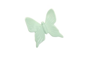 BORBOLETA MEDIA 10X9X3CM VERDE PASTEL