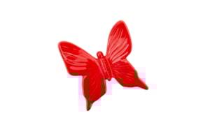 BUTTERFLY  10X9X3CM RED