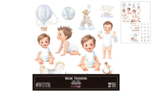 DECOR TRANSFERS 30X30CM SWEET BABY BOY PFY-14801