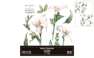 DECOR TRANSFERS 30X30CM CALLA LILY PFY-14789