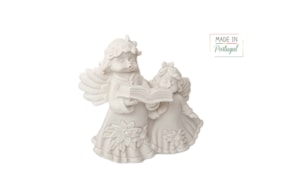 SET 2 ANGEL W/BOOK 1703  12CM