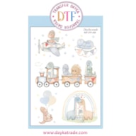 TRANSFER DTF-038P 14.28X19CM DINOSSAUROS BEBE AZUL