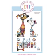 TRANSFER DTF-027G 20X28.5CM CAES BEST FRIENDS