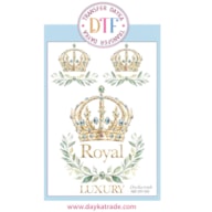 TRANSFER DTF-019P 14.28X19CM COROAS ROYAL LUXURY