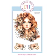 TRANSFER DTF-010P 14.28X19CM DAMA E FLORES