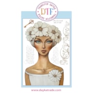 TRANSFER DTF-039G 20X28.5CM MENINA COM FLORES