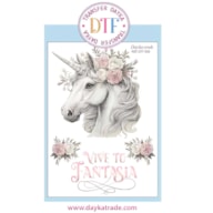TRANSFER DTF-036G 20X28.5CM UNICORNIO