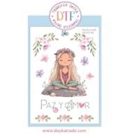 TRANSFER DTF-005P 14.28X19CM MENINA SENTADA