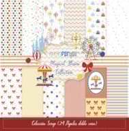 BLOC 24 PAPERS SCRAP MINI 15X15CM MAGICAL ILUSION PFY-15029