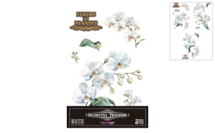 DECOR TRANSFERS 20X30CM WHITE ORCHID PFY-14638