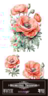 DECOR TRANSFERS 15X30CM POPPY PFY-14617