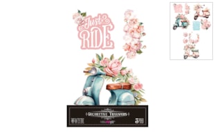 DECOR TRANSFERS 20X30CM SCOOTER PFY-14644