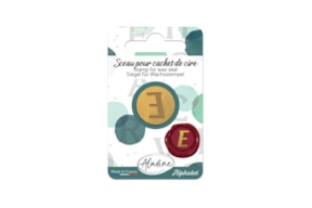 SINETE LATÓN D. 1.9CM  70189 LETRA E BLISTER