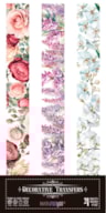 DECOR TRANSFERS 15X30CM BORDERS FLOWERS PFY-14619