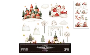 DECOR TRANSFERS 30X30CM SANTA & FRIENDS PFY-15433