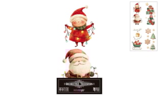 DECOR TRANSFERS 15X30CM SANTA & FRIENDS PFY-15431