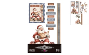 DECOR TRANSFERS 20X30CM SANTA S WORKSHOP  PFY-15198
