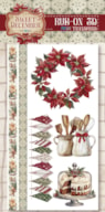 RUB ON 3D TRANSFERS 12X25CM SWEET DECEMBER PFY-15367