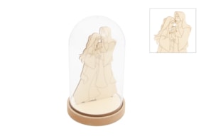 BASE C/CAMPANULA C/ SAGRADA FAMILIA 9X15.8X0.4CM CHOUPO