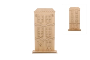 CASA 2 EN 1 NAVIDAD Y OTOÑO 24X51,5X0,3 CM MDF C/ BASE