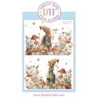 TRANSFER DTF-052P 14.28X19CM DUENDES E FLORES