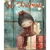 TRANSFER DTF TEXTIL 25X30CM GIFT CHRISTMAS ARTIS DECOR