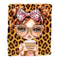 TRANSFER DTF TEXTIL 25X30CM LEOPARD GIRL 1 ARTIS DECOR