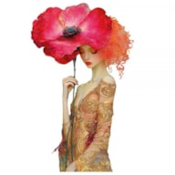 TRANSFER DTF TEXTIL 25X30CM DAMA DORADA 2 ARTIS DECOR